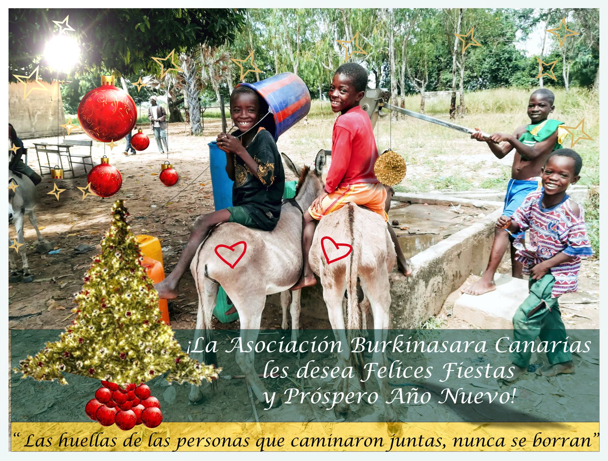 Burkinasara Canarias les desea desde el corazón «Felices Fiestas y un Próspero Año Nuevo»