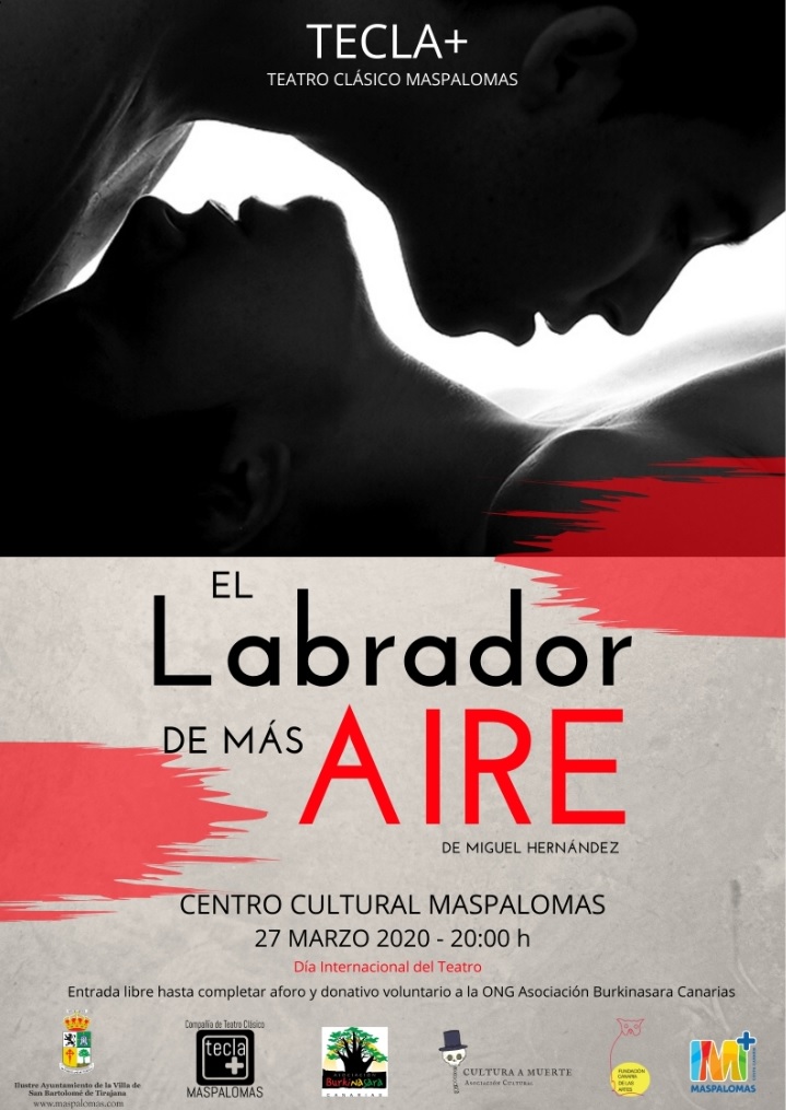 El Labrador de más AIRE – Centro Cultural de Maspalomas . 27 marzo 2020 – 20:00 H.